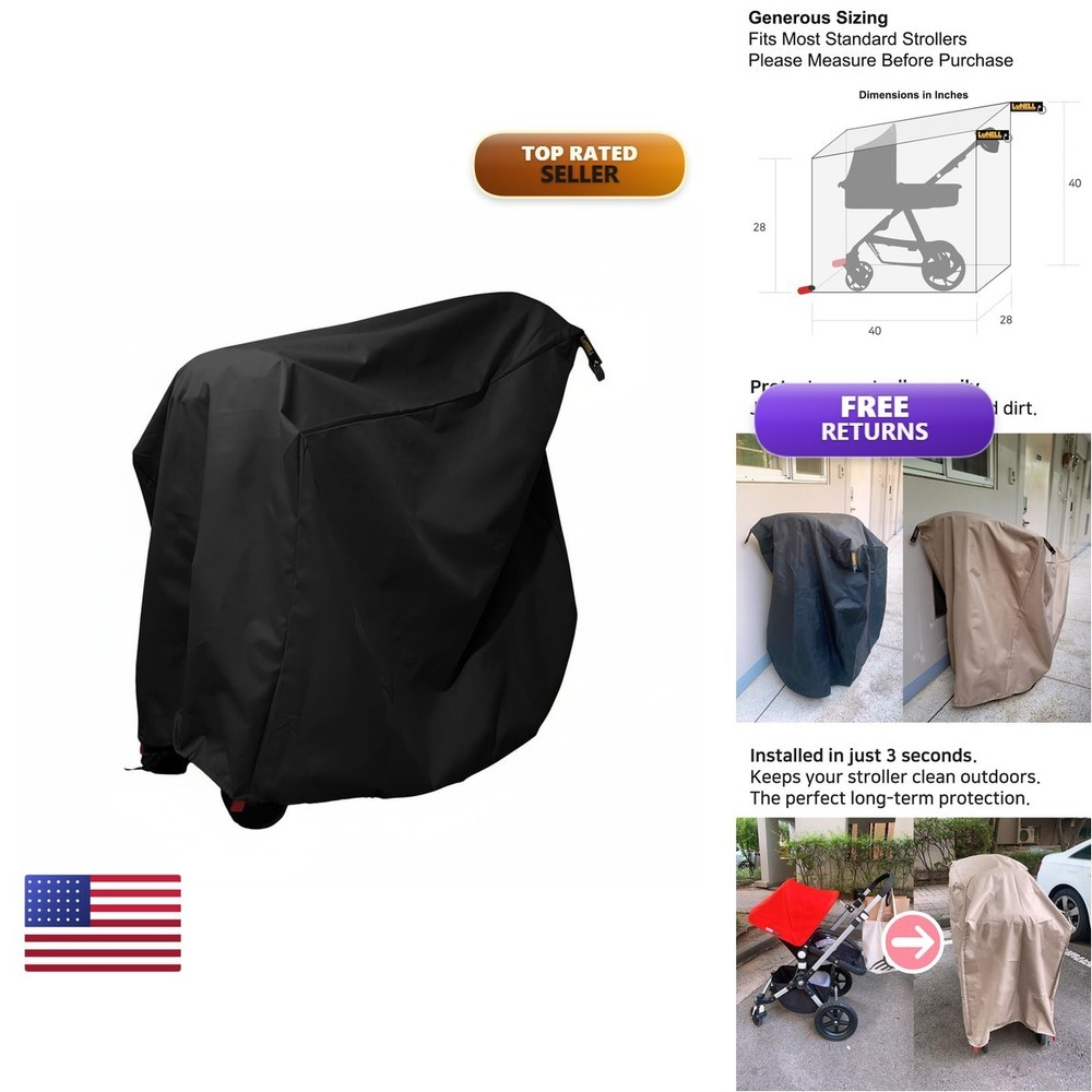 Generic Lunell Universal Stroller Storage Cover Waterproof Oxford Fabric