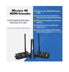 J-Tech Digital 4K UHD HDBaseT HDMI Extender Over Cat5e/6 Ethernet, IR and POC