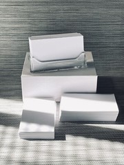 100 Pcs Blank White Business Cards 2×3.5 in Thick Cardstock 100# 270gsm