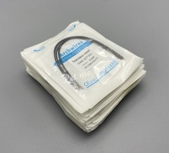 Dental Orthodontic Arch Wire Stainless Steel Round Rectangular Ovoid / Natural