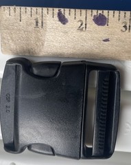 2 Sets 2″ ACW Acculoc Acetal Side Release Buckle Black CSR 2.0