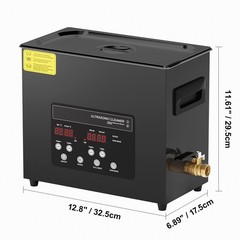 40kHz 60L Ultrasonic Cleaner 180W Heater Timer Stainless