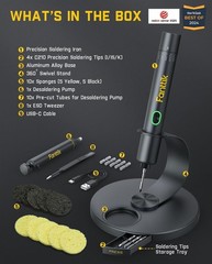 Fanttik T1 Max Soldering Iron Kit, Cordless Soldering Iron, 7 Seconds Fast He…
