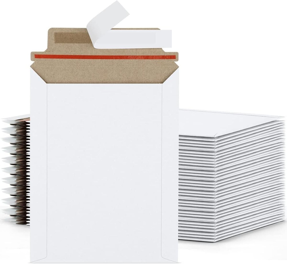 6″x8″ 9″x11.5″ Flat Photo Mailers Document File Envelopes Cardboard Self Sealing