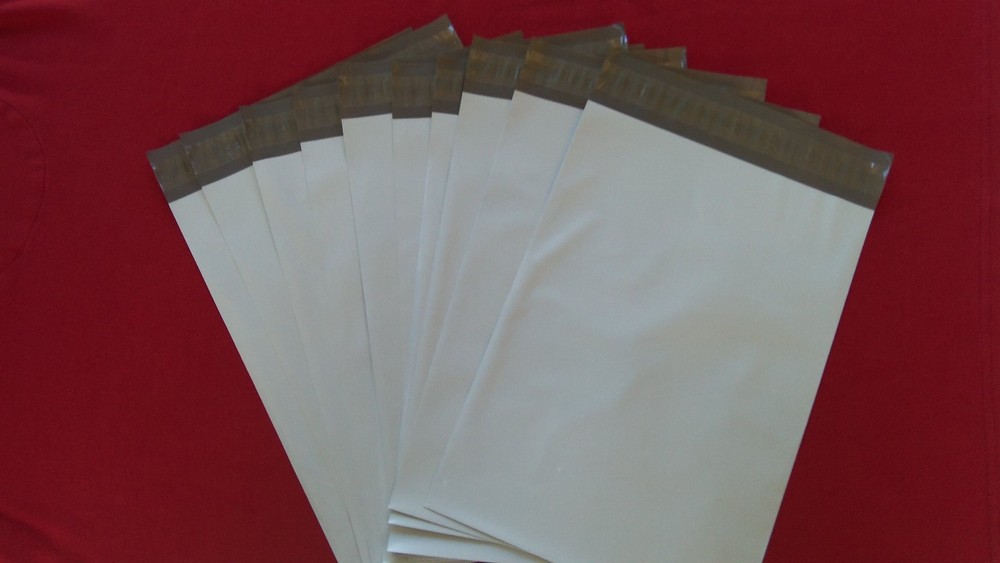 300 6X9″ & 5×7″ & 4×6″ WHITE POLY MAILERS SHIPPING ENVELOPES BAGS 100 EACH