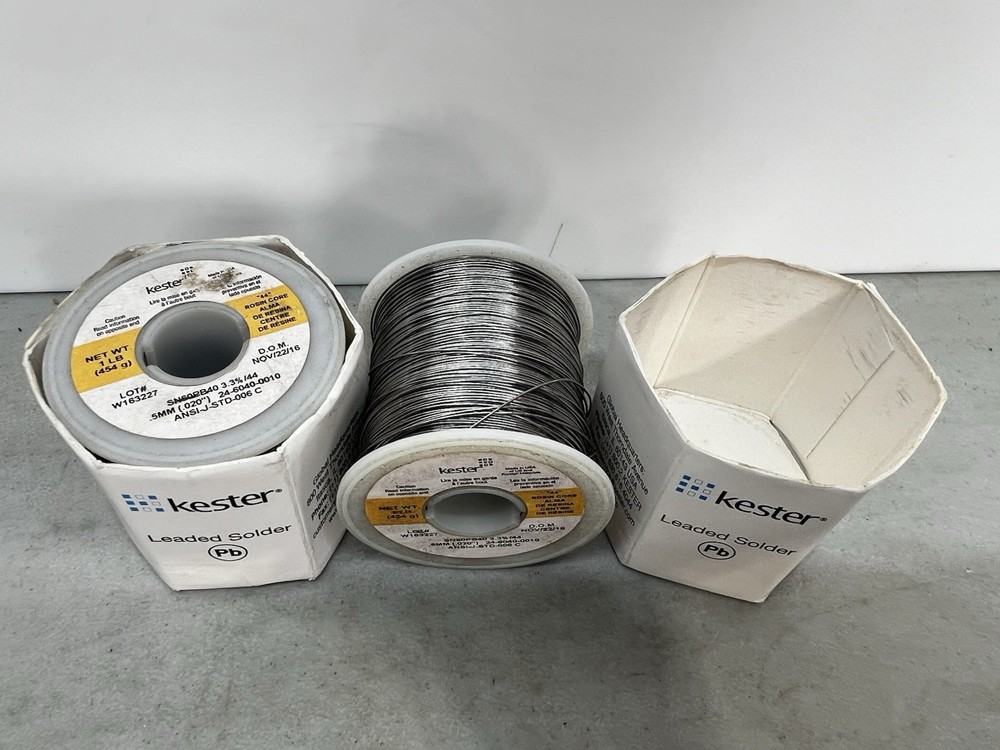 Kester Solder 24-6040-0010 1lb 3.3% Flux Core .02”