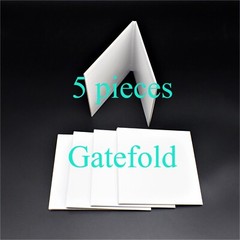 5 pieces WHITE JACKET (GATEFOLD COVER) Japan MINI LP CD Paper Sleeve, Cardboard