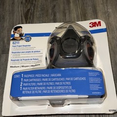 3M 6211P1 Dual Cartridge Paint Spray Respirator
