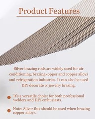 Brazing Rods 15% Silver, Brazing Rod 1/13″ X 13.78″, 7 Rods Silver Solder for…