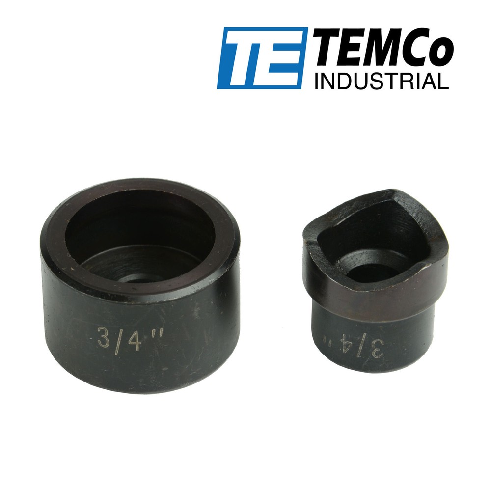 TEMCo 3/4″ Conduit Punch and Die For Hydraulic Knock Out Driver