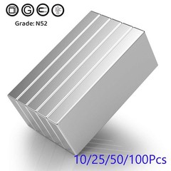 10-100pcs 25 x 10 x 3 mm N45 Strong Block Slice Bar Magnets Rare Earth Neodymium