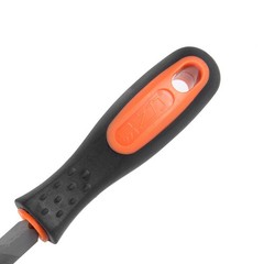 12″ Second Cut High Carbon Hardened Steel Triangle Three Square File with Handle