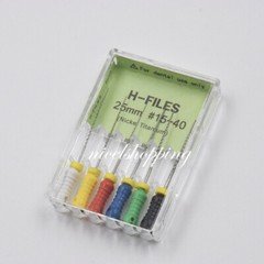 1 Pack Dental Niti Nickel Titanium H-FILES Endo Hand Root Canal File 21/25/31 mm