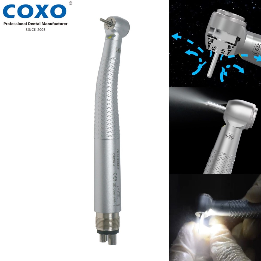 US COXO Dental E-Generator LED Self-Power High Speed Turbine Handpiece NSK 4Hole