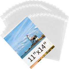 25 Pack 11×14 Acid Free Art Sleeves Clear Photo Protectors – US