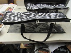 Lot of 6 Under Bed Zip Up Soft Plastic Cd Storage Cases 48 Ct.