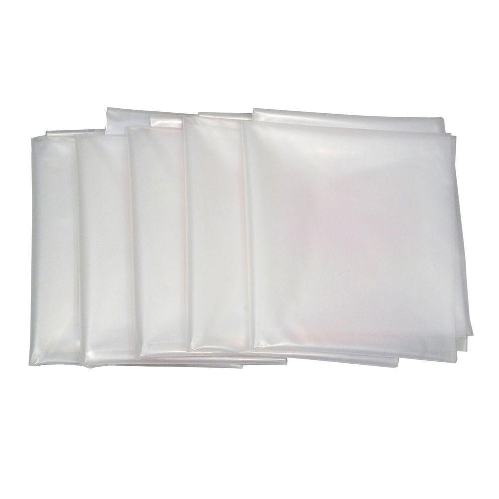 20 In. Dia X 43 In. Clear Plastic Dust Collection Bag (5-Pack)