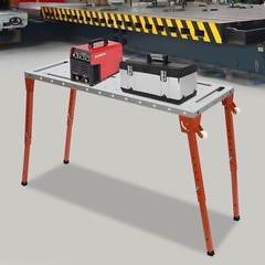1000 Pounds Welding Workbench Table 4 Adjustable And Foldable Legs+2 Caster