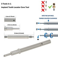 US Osstem HIOSSEN ET Mini Locator Overdenture Abutment Locator Male Caps Tool