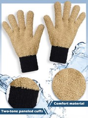 3 Pairs Microfiber Plant Dusting Gloves Leaf Cleaning Gloves for Indoor Plant…