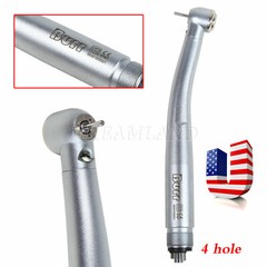 Dental LED Fiber Optic High Speed Handpiece E-generator 4 Hole 3-Spray UDM4 USA