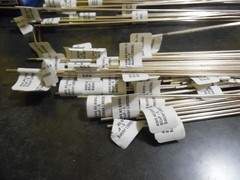 10lbs Lucas Milhaupt SIL-FOS 15 Brazing Rods 1/8″ Dia. x 36″ BCuP-5, $149 per lb