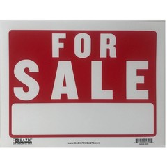 FOR SALE Sign 9×12″ inch Weatherproof Plastic Sell Cars, Property Signs 10 Pack