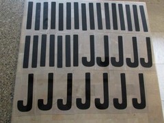 Changeable Sign Letters 6″ Letter Printed on 7″ Panel 448 Pieces