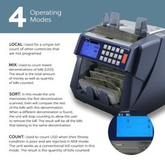 AccuBANKER AB7100 Mixed Bill Value Money Counter with Counterfeit Bill Detection