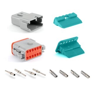 Amphenol Sine Systems AT12PS-CKIT 12-Way Pin and Socket Plug Receptacle Wed…