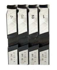 Steel Dragon Tools® 26192 HSS 2-1/2″-4″ Pipe Dies fits RIDGID® Dies 1224 714