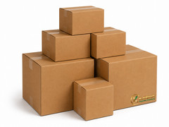 OKANHA 4″ x 4″ x 4″ Corrugated Shipping Boxes – 200 lb Test