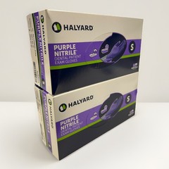 Halyard 53431 Purple Nitrile Dental Patient Exam Gloves (2 Boxes of 100)