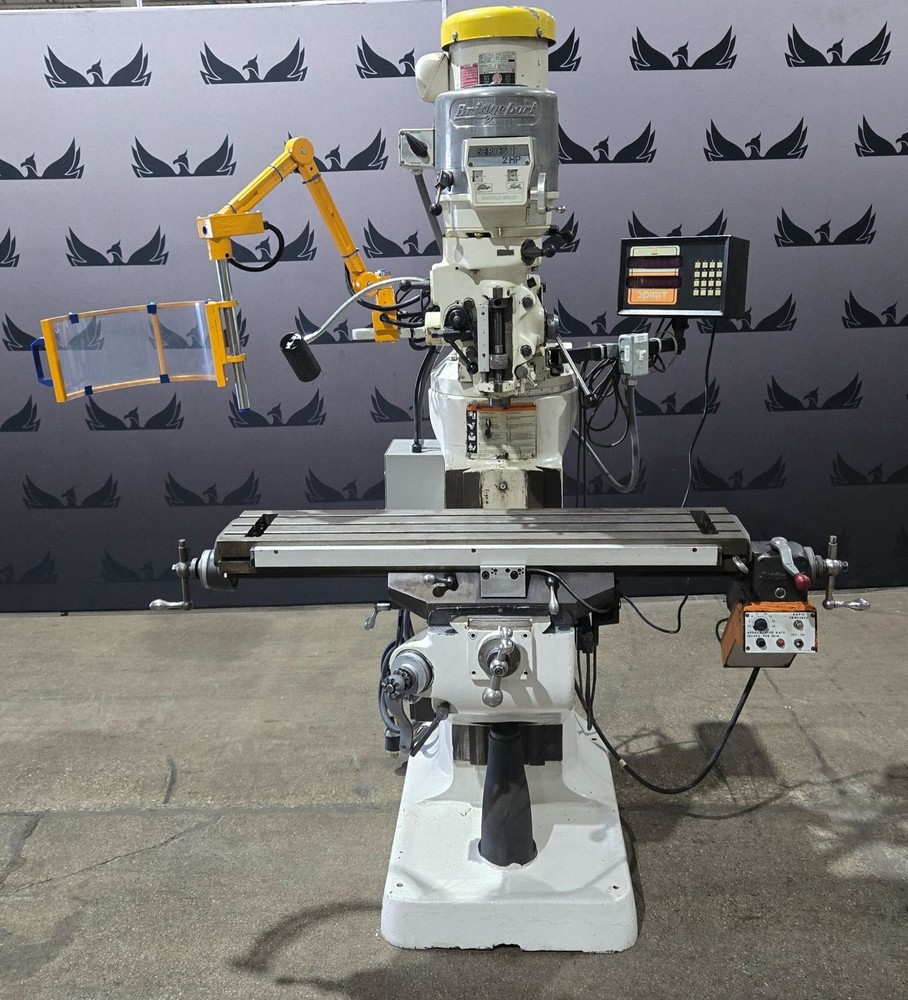 BRIDGEPORT SERIES I 2HP VERTICAL MILLING MACHINE USED
