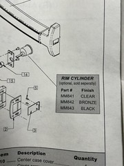 First Choice 379036-BR 36” DC13 RIM Exit Device Narrow Style Non-Handed NOS