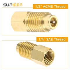 R1234YF SelfSealing Can Tap with R134A Tank Adapter, 1/4″ SAE 1/2″ LH Thread …