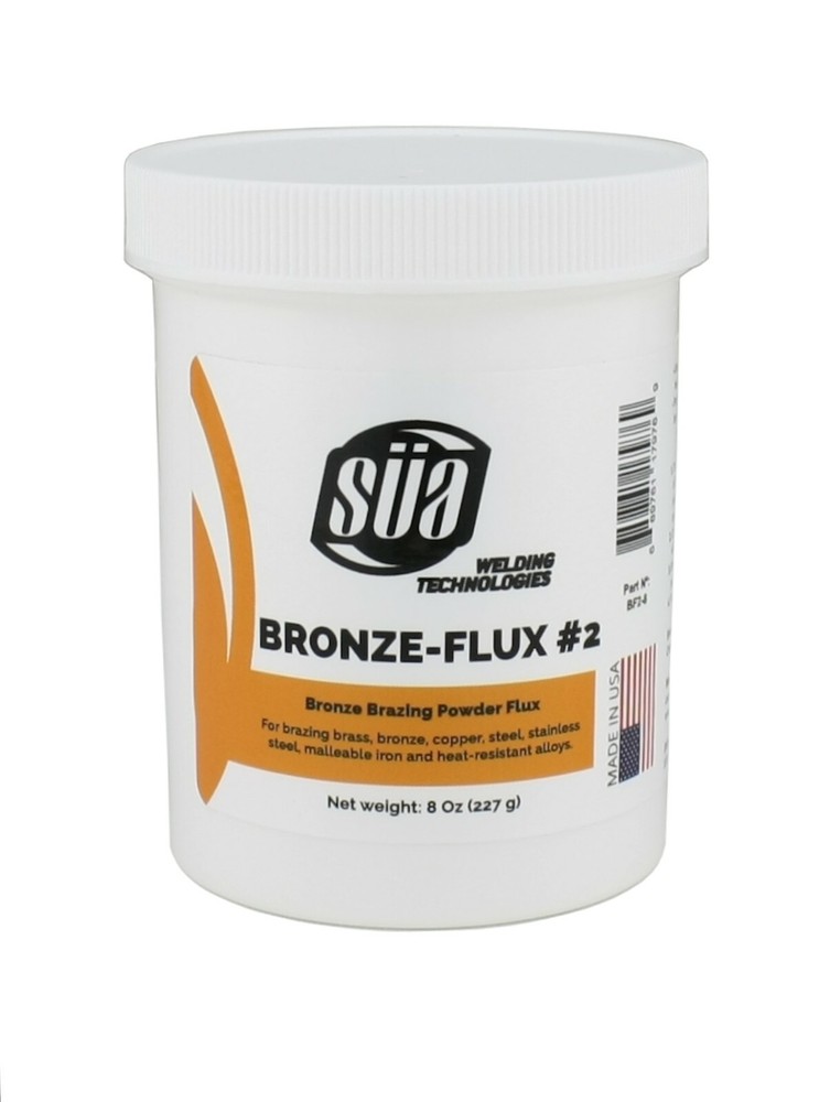 SÜA – Bronze Brazing Flux Powder – 8 Ounces Jar.