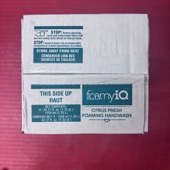 FOAMYiQ Hand and Body Wash Soap by Spartan Citrus Fresh 1250 ml ea. 4-Bottles