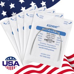 AZDENT Dental Orthodontic Super Elastic Niti Round Arch Wire Nature Form 012-020