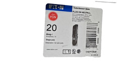Clearance- Eaton CHFP120DF Plug-On Neutral AFCI Ground Fault Breaker 20A 120V