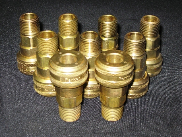 B34F 30 SERIES 3/8 COUPLER PNEUMATIC QUICK COUPLING 1/2-14 NPTF MALE PIPE THREAD