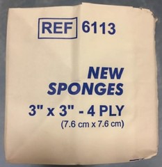 Dukal 6113 New Sponges-Non-Sterile, Non-Woven – 3″ x 3″, 4-ply, – Pack of 200