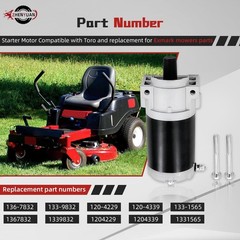 136-7832 Starter Motor Compatible with Toro TimeCutter Riding Mower