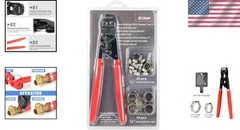 PEX Cinch Clamp Crimping Tool – Stainless Steel, Ergonomic Grip, 3/8-1 Inch