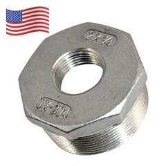 2″ MALE to 3/4″ female HEX bushing Reducer Adapter NPT thread Stainless Steel
