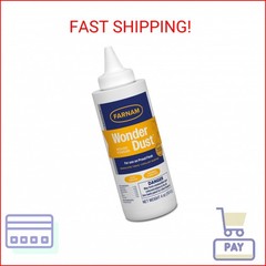 Farnam Wonder Dust Wound Powder, Blood Coagulant for Horses and Show Stock, For