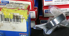 One (1) SKF 6200 2RSH/C3GJN Radial Deep Groove Bearing 10 MM ID Bulgaria NEW