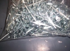 Intercorp Square Drive Flat Head w/Nibs Particle Board Screw 2 In XQ832NZ 400PC