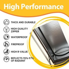 Heavy-Duty Metal Zipper Attic Insulation for All Seasons