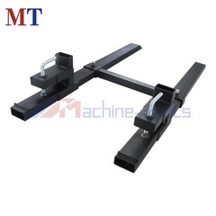 Clamp on Tractor Forks 60″ 4000lbs Pallet Forks Adjustable Bucket Forks